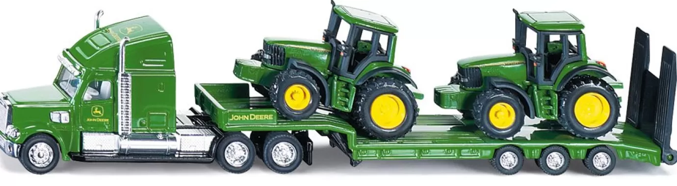 Transport | Tractoren>Siku Dieplader met John Deere tractoren