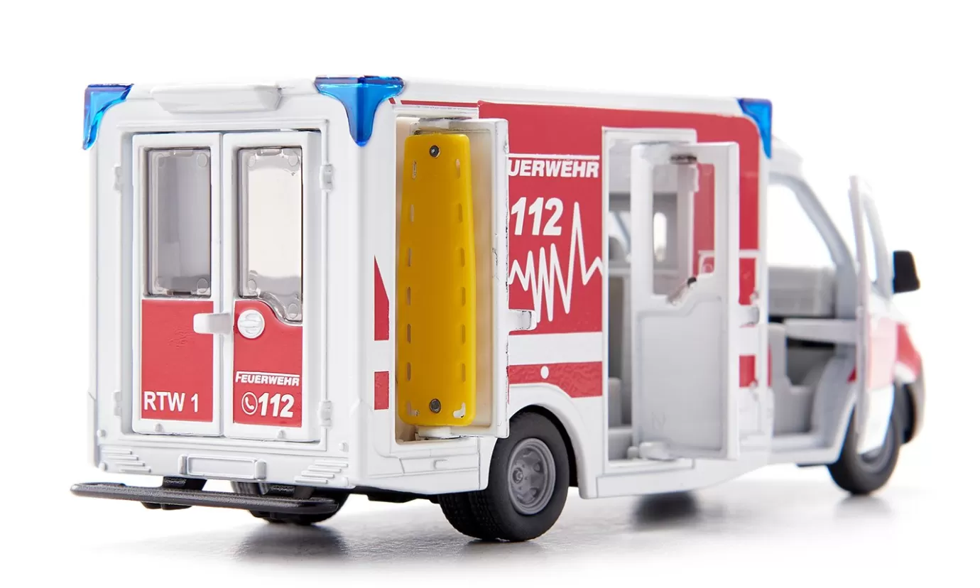 Brandweer & Redding>Siku Mercedes-Benz Sprinter Miesen Type C reddingsvoertuig