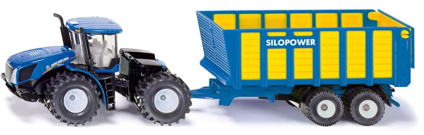 Transport | Aanhangwagen>Siku New Holland knikarm traktor met tankwagen