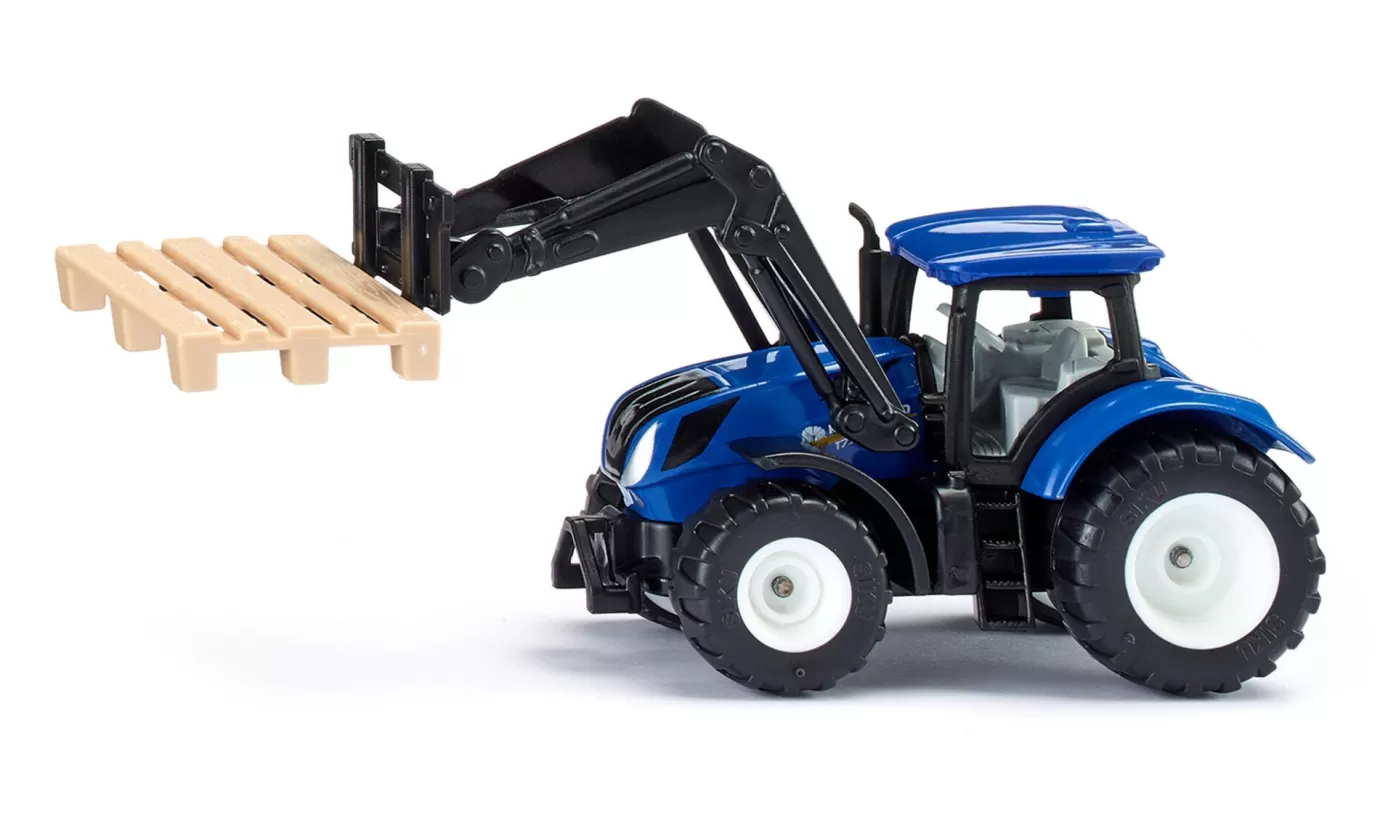 Tractoren>Siku New Holland met palletvork en pallet