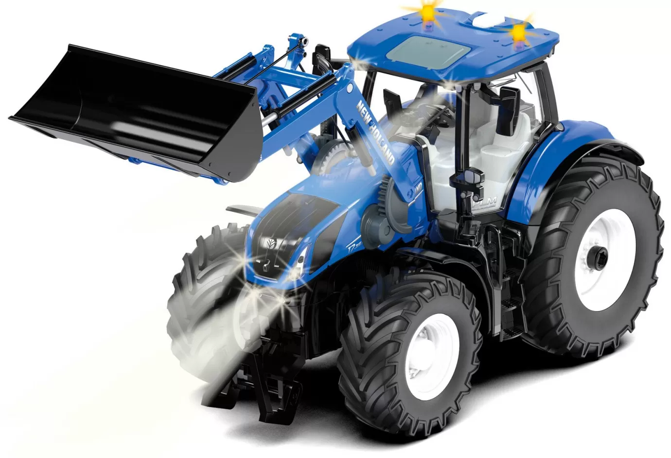 Tractoren>Siku New Holland T7.315 met frontlader en besturing via de app